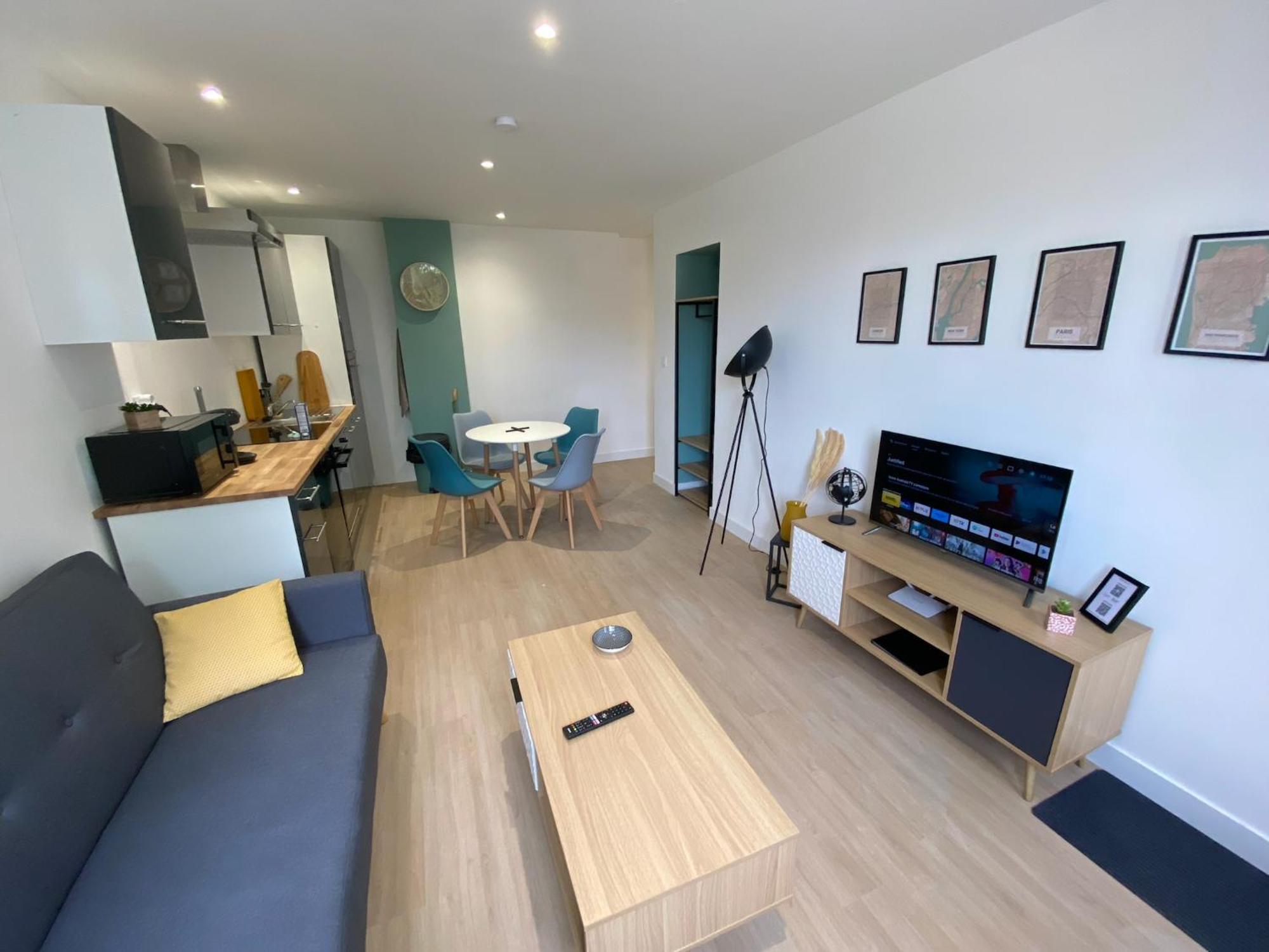 Apartment T2 Fonctionnel & Confortable En Rdc Sur Cour Calme *